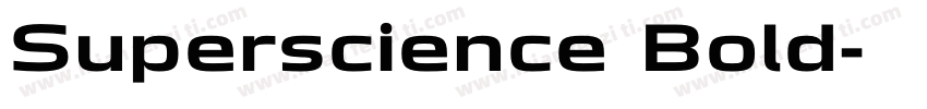 Superscience Bold字体转换